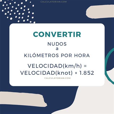 nudos a kilometros|convertir nudo a kilómetro hora